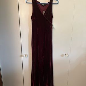 Lulus Velvet Dress NWT